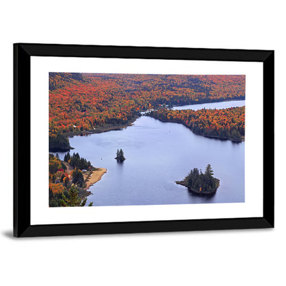 Lake Monroe Aerial with Islands Wall Art