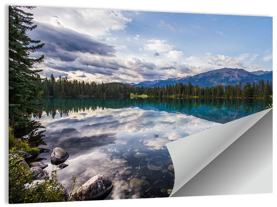 Lake Beauvert, Alberta Wall Art