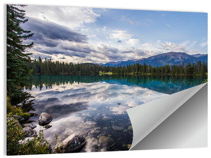 Lake Beauvert, Alberta Wall Art