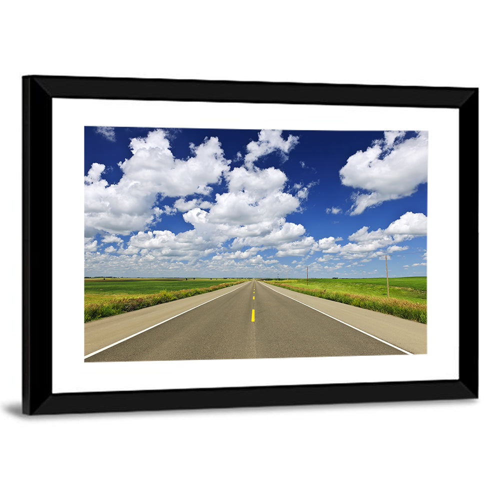 Saskatchewan Prairie Highway Wall Art