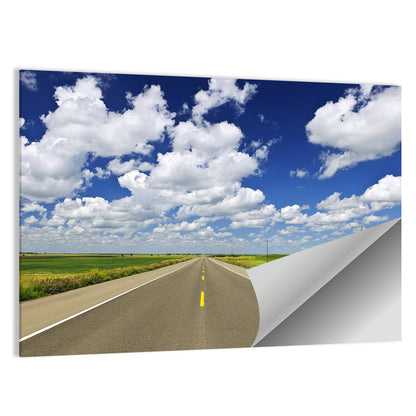 Saskatchewan Prairie Highway Wall Art