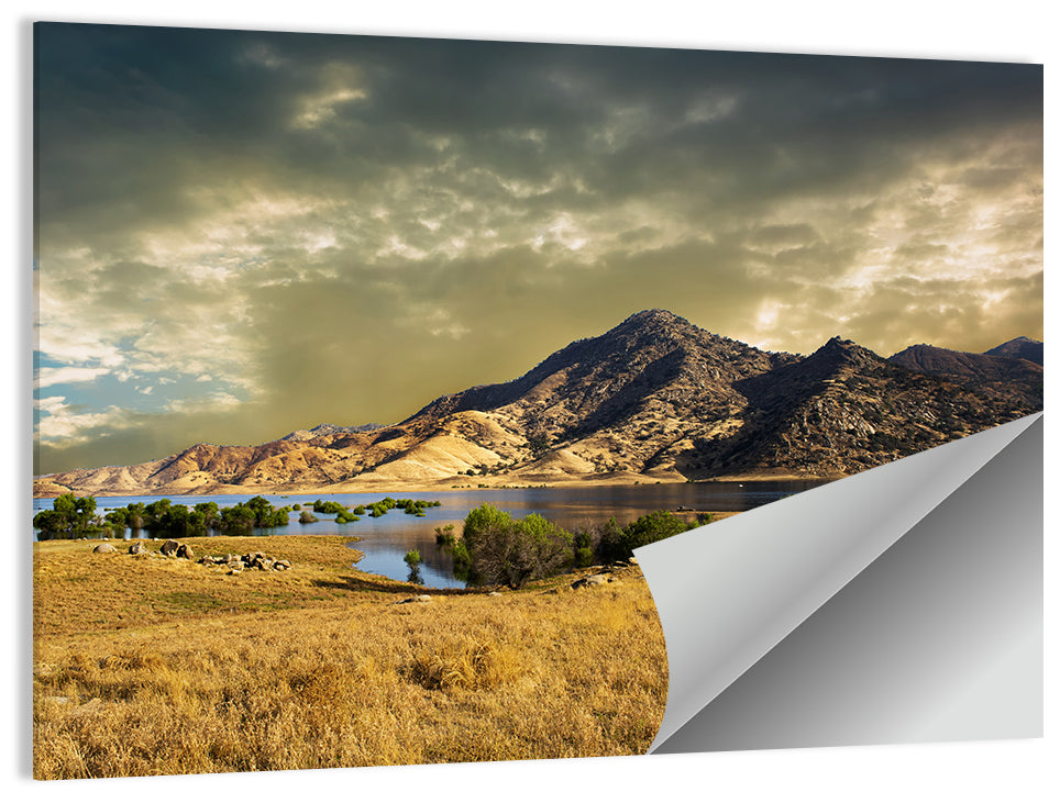 Lake Kaweah at Golden Hour Wall Art
