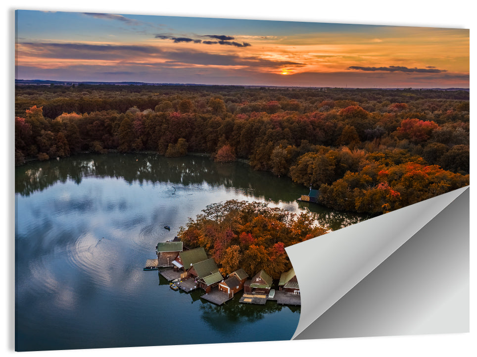 Lake Derito at Dusk Wall Art