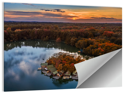 Lake Derito at Dusk Wall Art