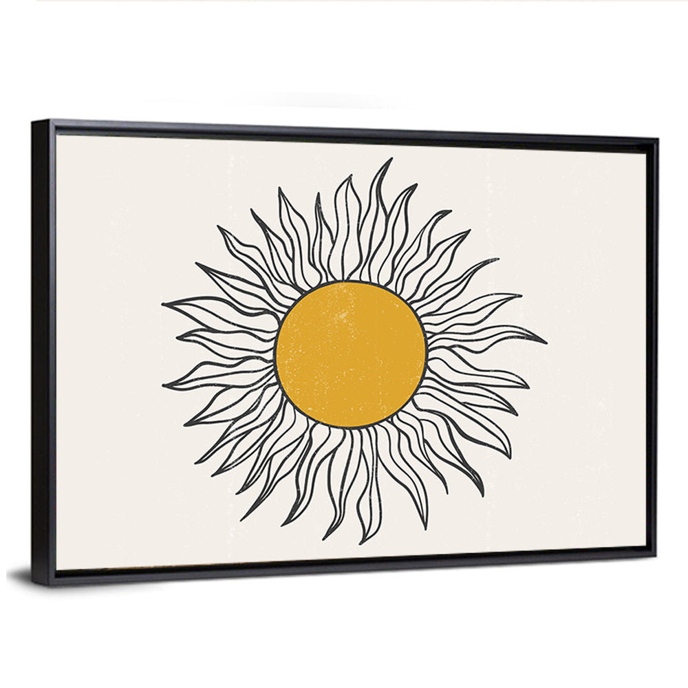Textured Boho Sun Wall Art