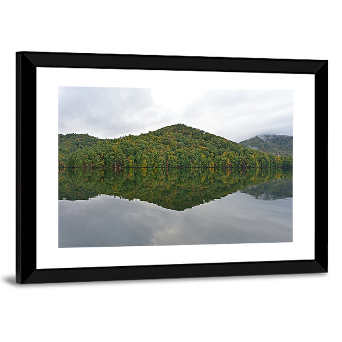 Calm Reflection at Lake Santeetlah Wall Art as a framed print