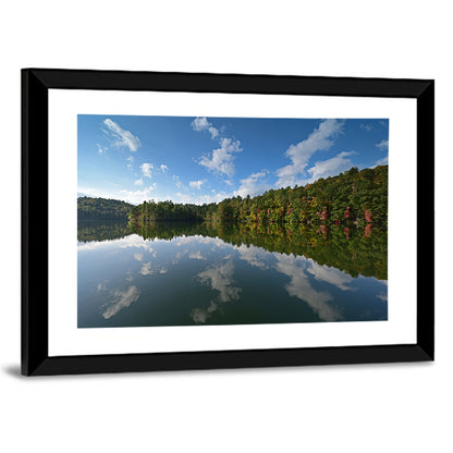 Autumn Reflection at Lake Santeetlah Wall Art