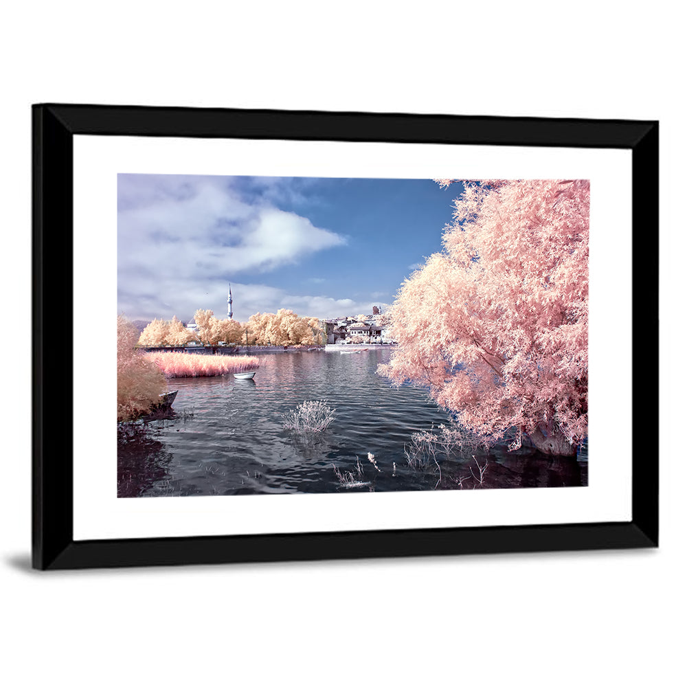 Golyazi Lake Infrared Landscape Wall Art