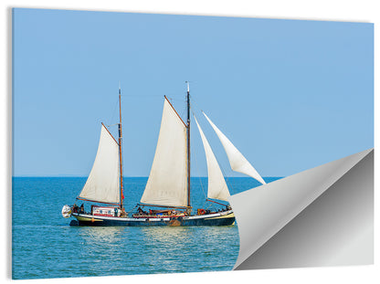 Sailing on Lake Ijssel Wall Art
