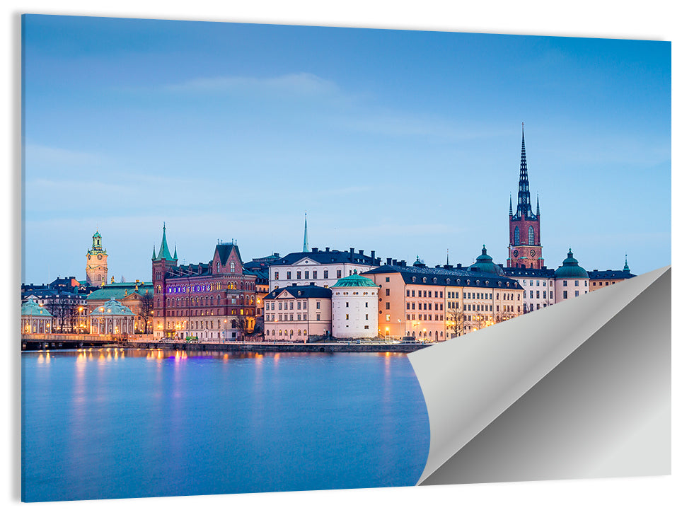 Twilight Over Riddarholmen Wall Art