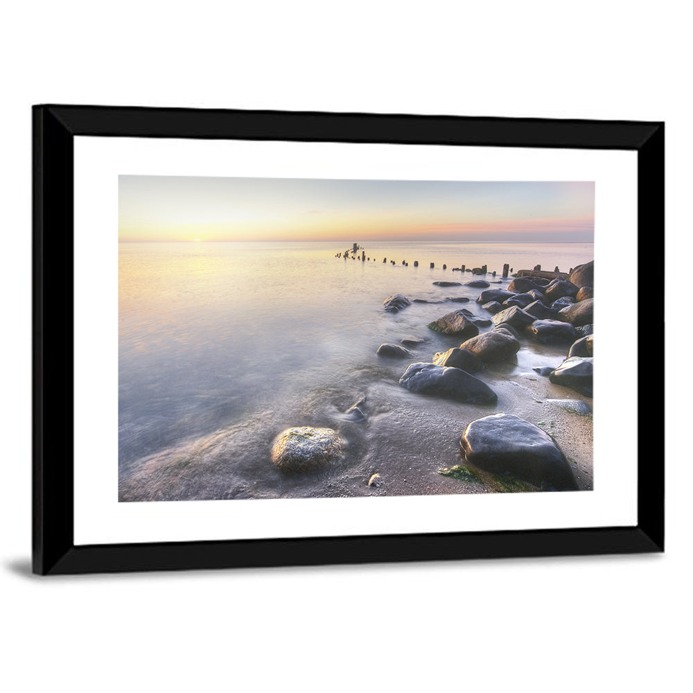 Michigan Shoreline Pilings Wall Art
