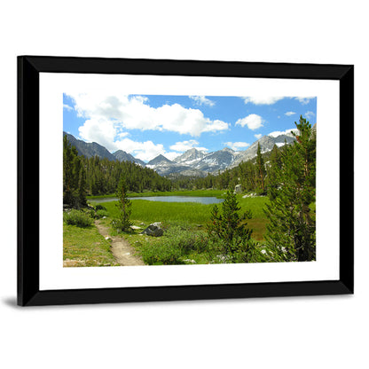 Sierra Nevada Trail to Snow Capped Peaks Wall Art