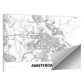 Amsterdam City Map Wall Art