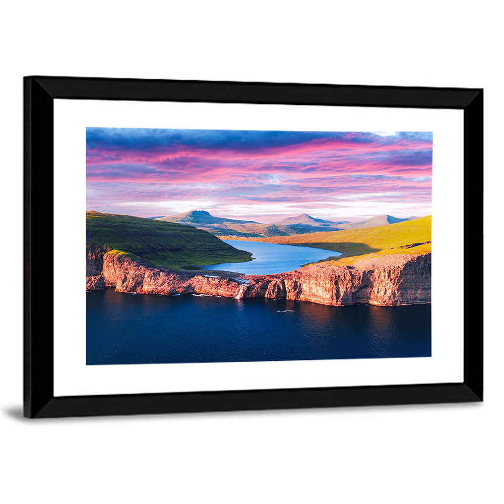 Sørvágsvatn Sunset Wall Art
