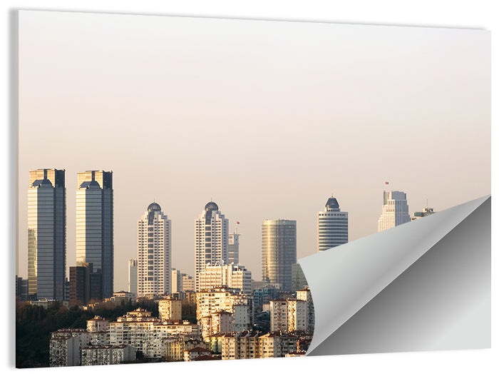 Levent Golden Hour Skyline Wall Art as a poster print