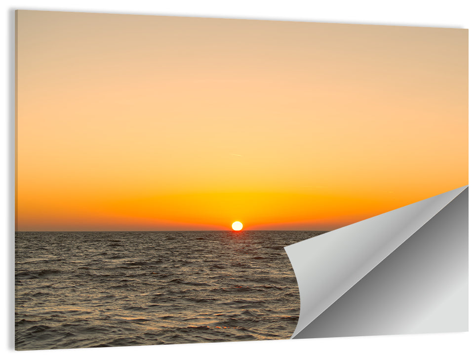 Golden Sunset Over Lake Ijssel Wall Art