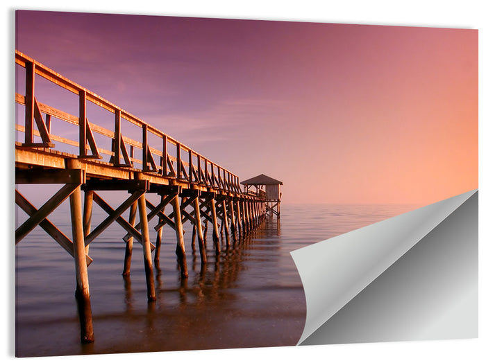 Gulf of Mexico Pier Wall Art as a poster print