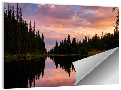 Lake Irene Sunset Reflection Wall Art