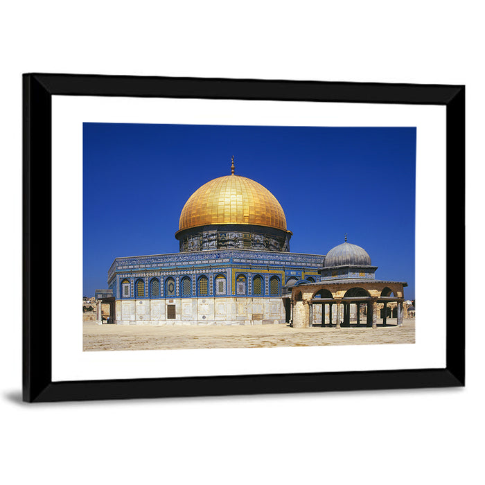 Golden Dome of the Rock, Jerusalem Wall Art as a framed print