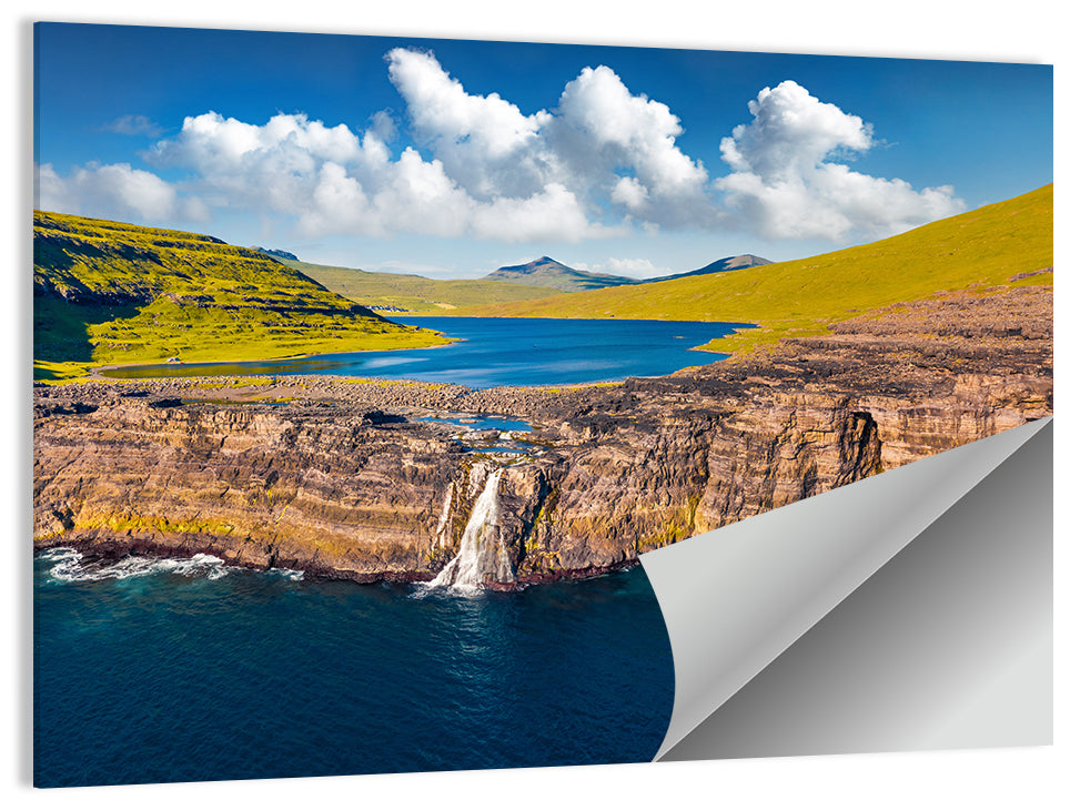 Mulafossur Waterfall Gasadalur Wall Art
