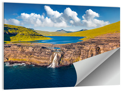 Mulafossur Waterfall Gasadalur Wall Art