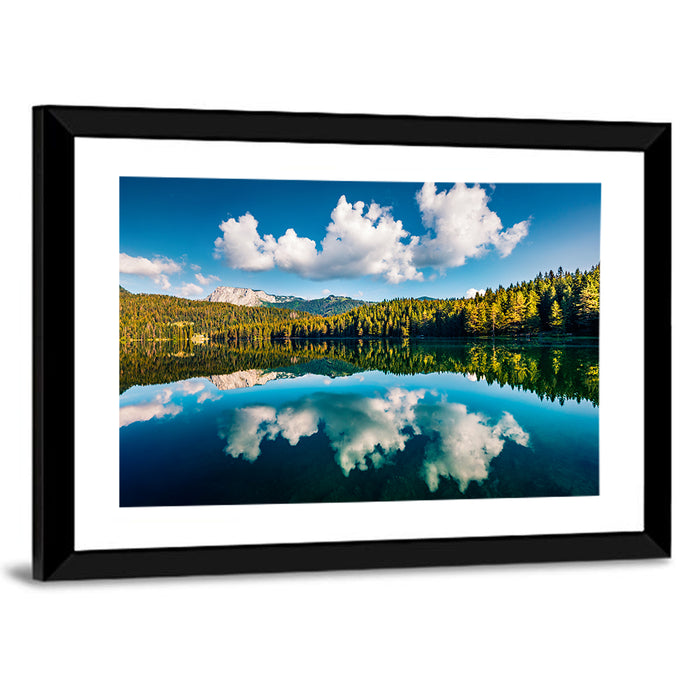 Crno Jezero Lake Wall Art as a framed print