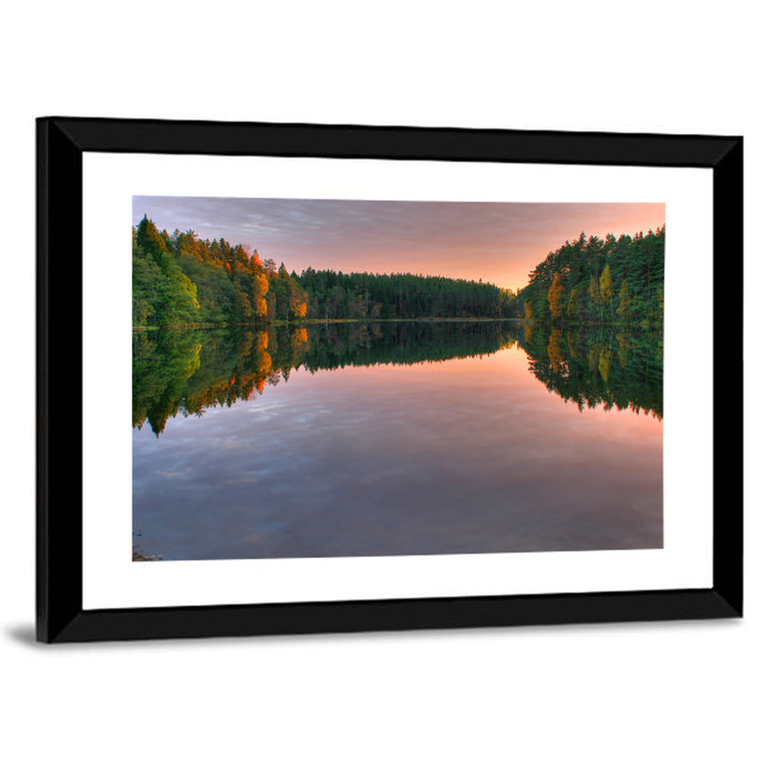 Estonian Lake at Golden Hour Wall Art as a framed print