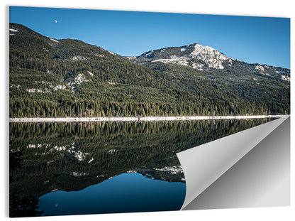 Kachess Lake Moon Reflection Wall Art