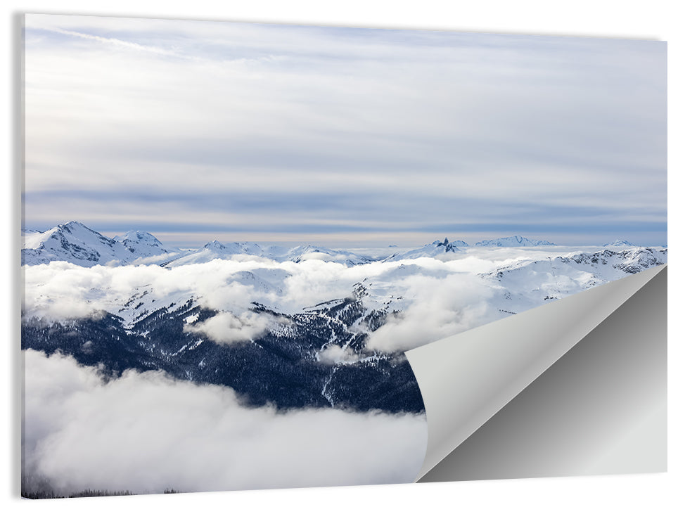 Snow-capped Whistler Peaks Wall Art