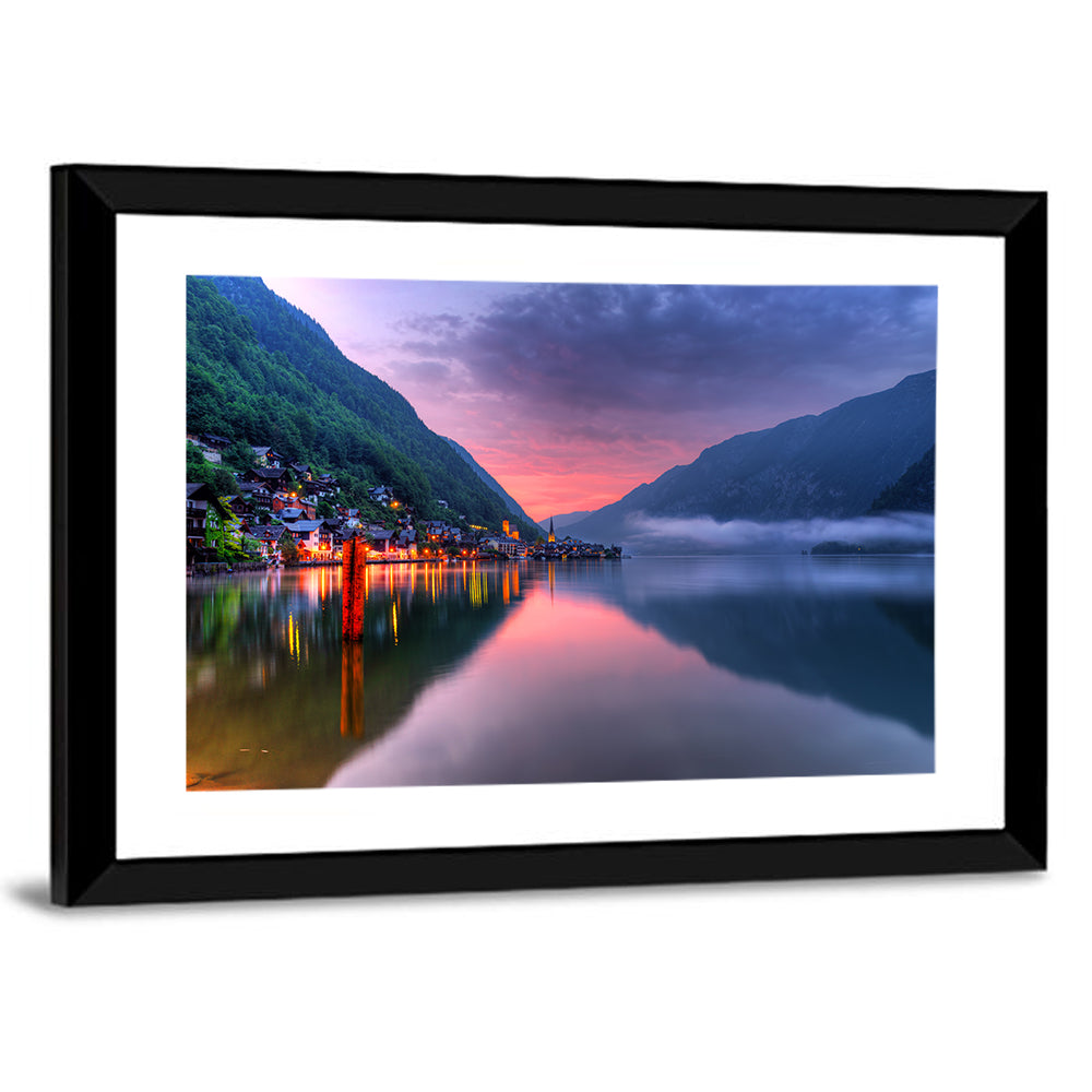 Hallstatt Mountain Village Wall Art