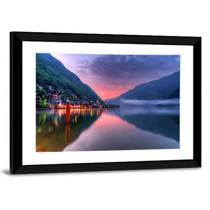 Hallstatt Mountain Village Wall Art
