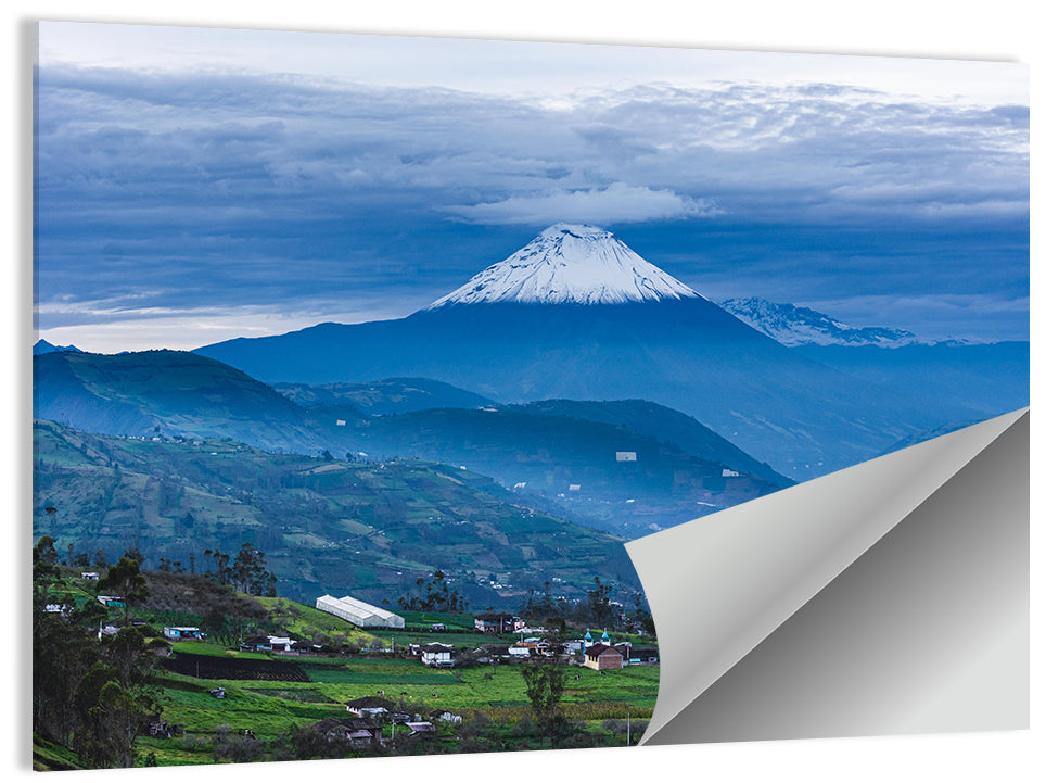 Andean Snow-capped Volcano Wall Art