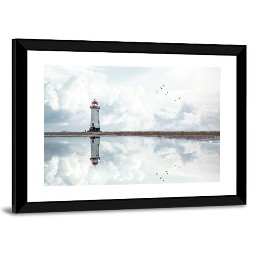 Wales Seashore Lighthouse Wall Art