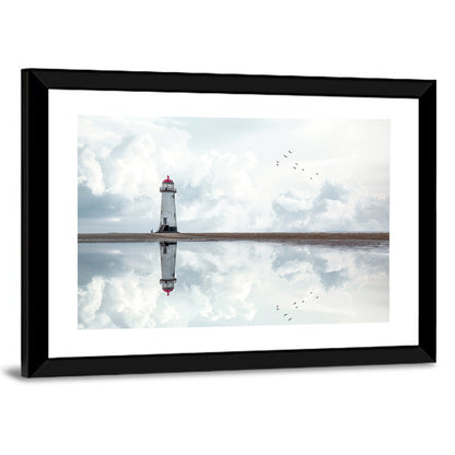 Wales Seashore Lighthouse Wall Art