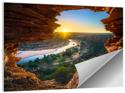 Nature's Window Sunrise, Kalbarri Wall Art