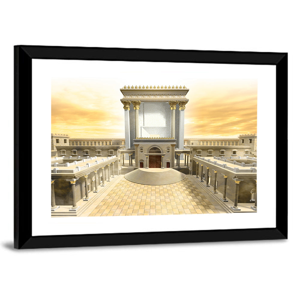 Herodian Temple at Sunset Wall Art