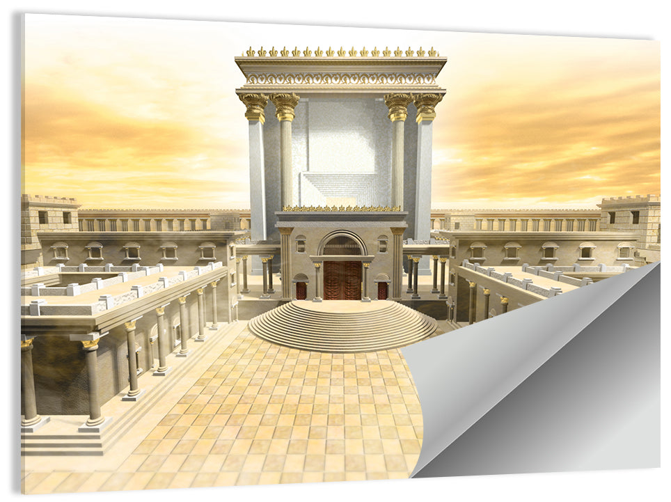 Herodian Temple at Sunset Wall Art