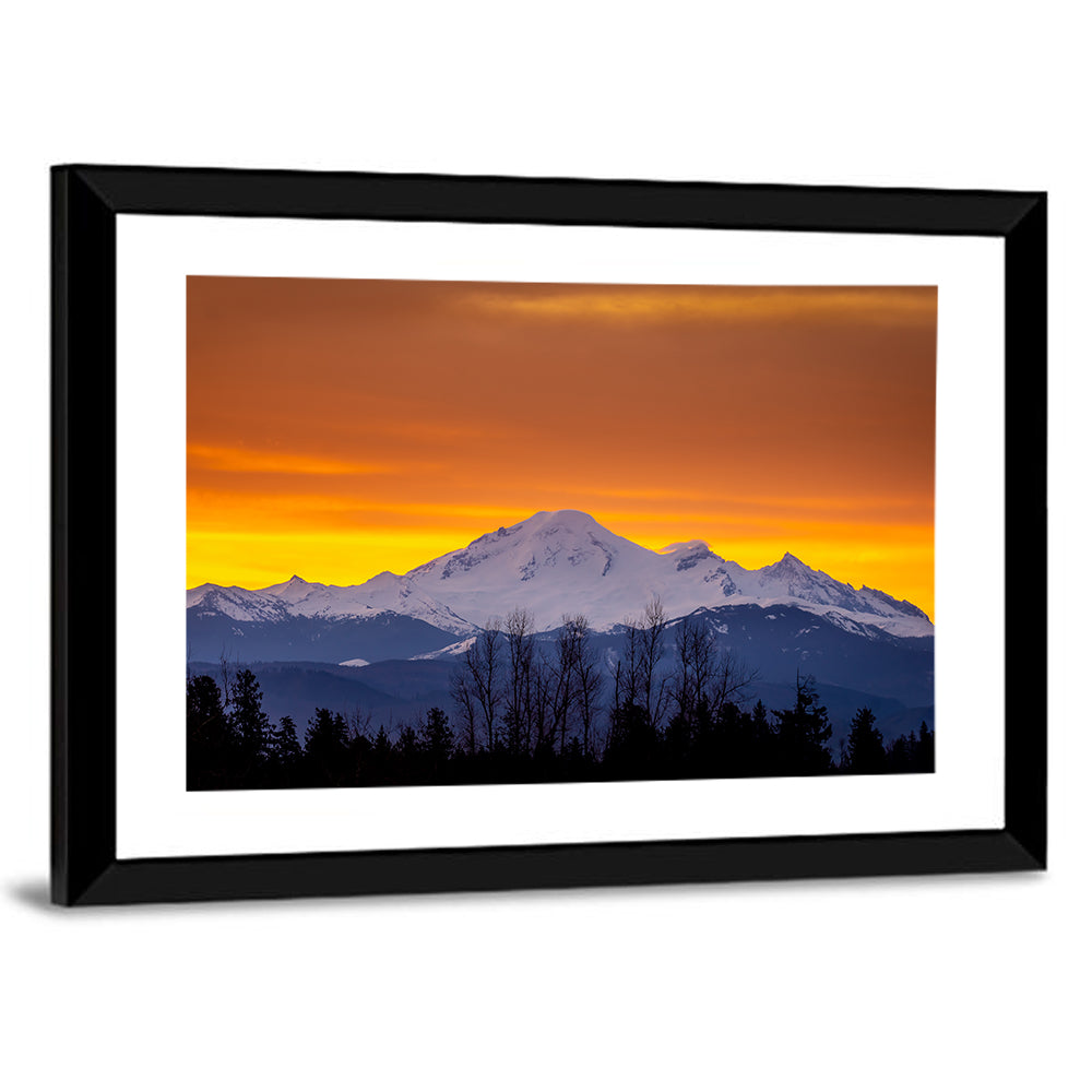 Sunrise Over Mount Baker Wall Art