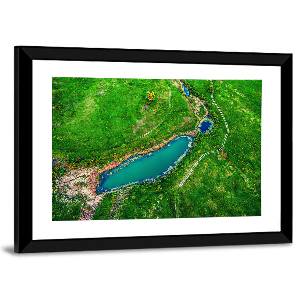 Meadows Lake Aerial Wall Art