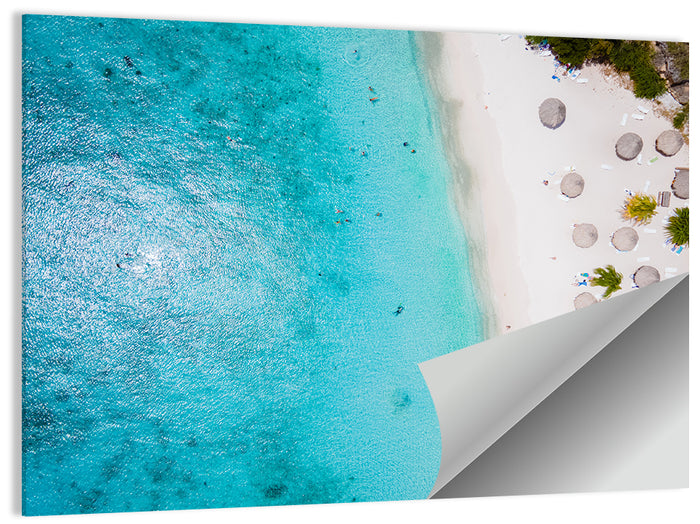 Cas Abou Aerial Shoreline Wall Art as a poster print