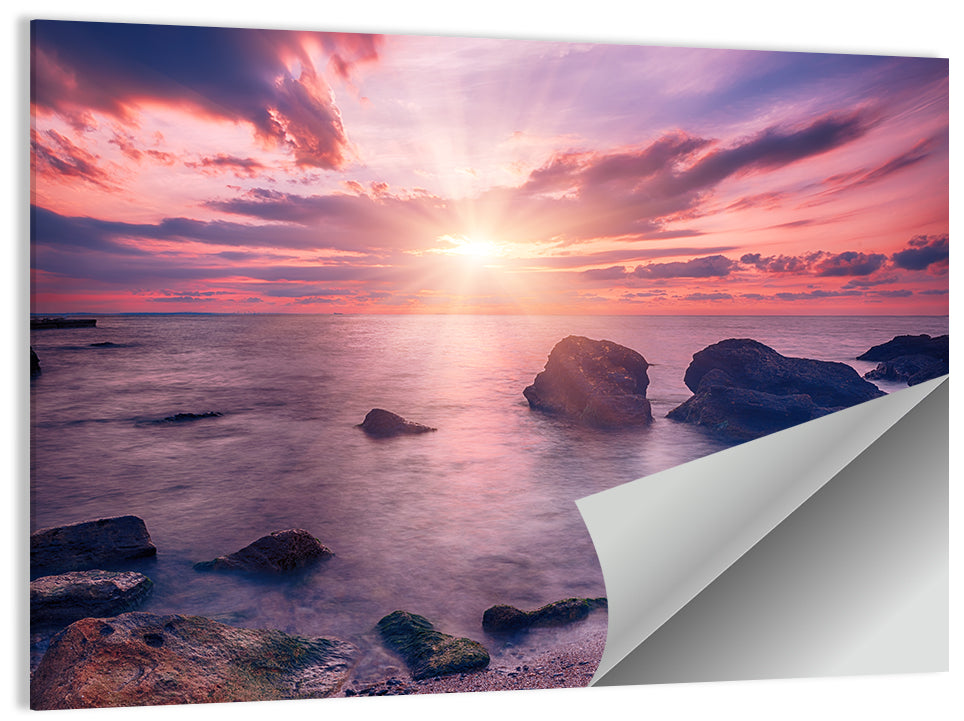 Ethereal Sea Sunrise Wall Art