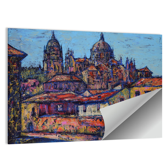 Salamanca Cathedral Rooftops Wall Art as a poster print