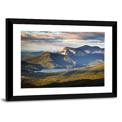 Table Rock Sunrise Over Looking Glass Rock Wall Art