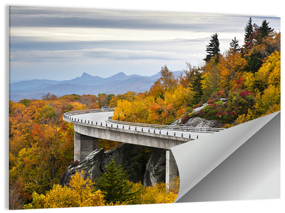 Linn Cove Viaduct at Grandfather Mountain Wall Art