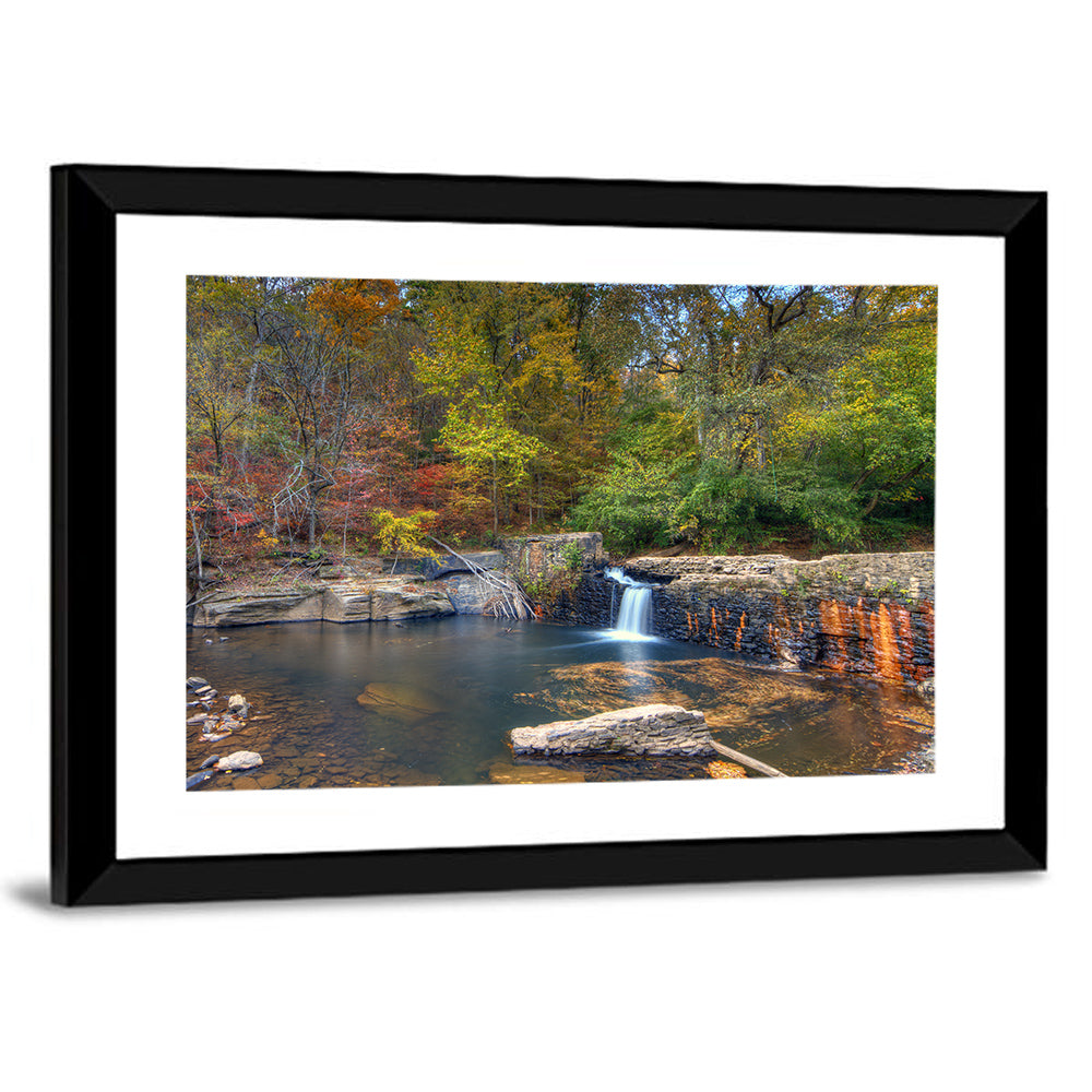 Freeman Mill Stone Dam Pond Wall Art