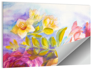 Watercolor Floral Wall Art