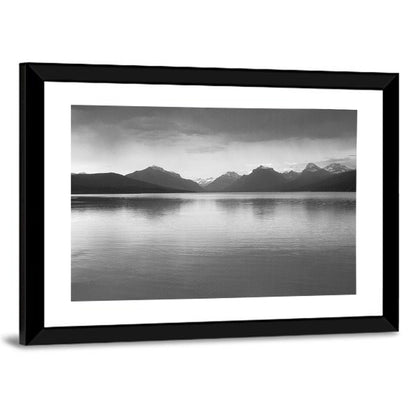 Lake Mcdonald Monochrome Reflection Wall Art