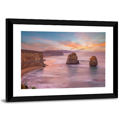 Twelve Apostles Sunset Sea Stacks Wall Art
