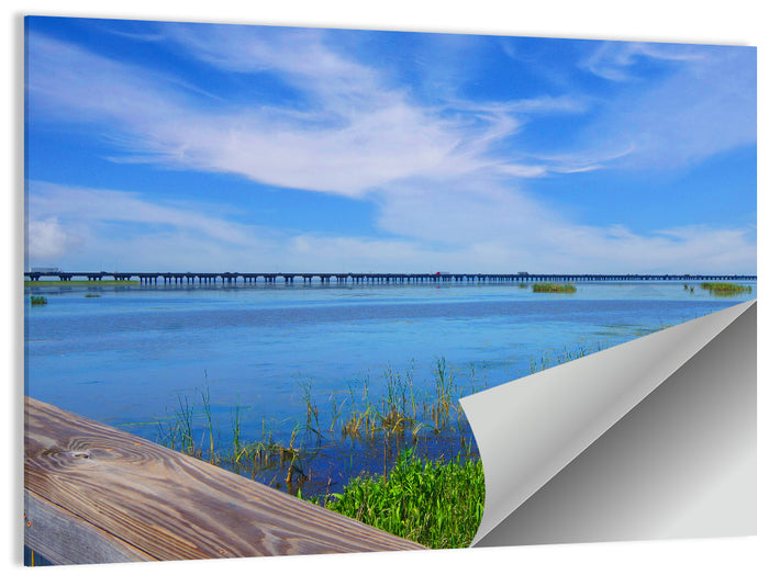 Meaher State Park Boardwalk Wall Art as a poster print