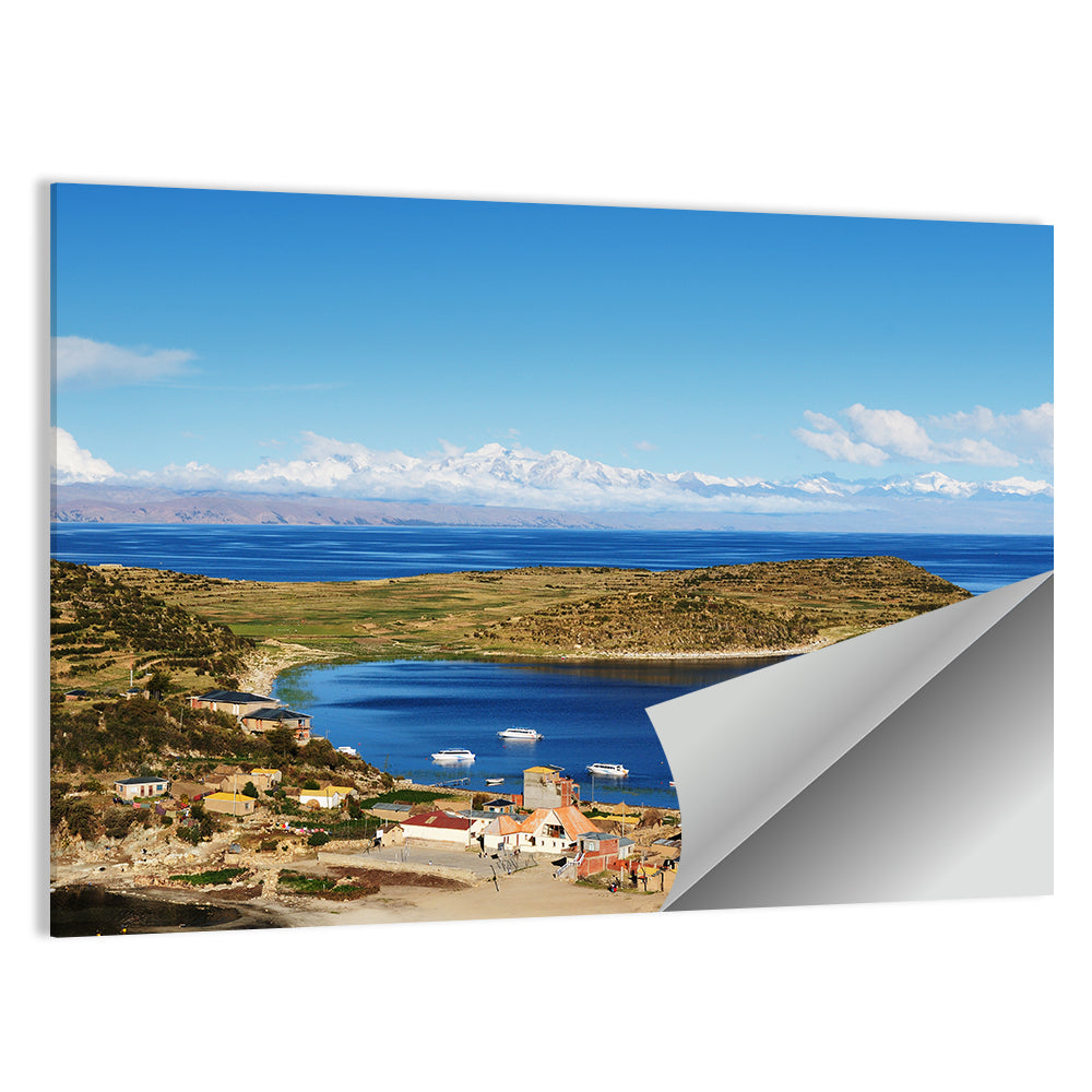 Isla Del Sol Village on Lake Titicaca Wall Art
